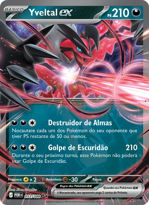 Yveltal ex Equilíbrio Perfeito 053/88