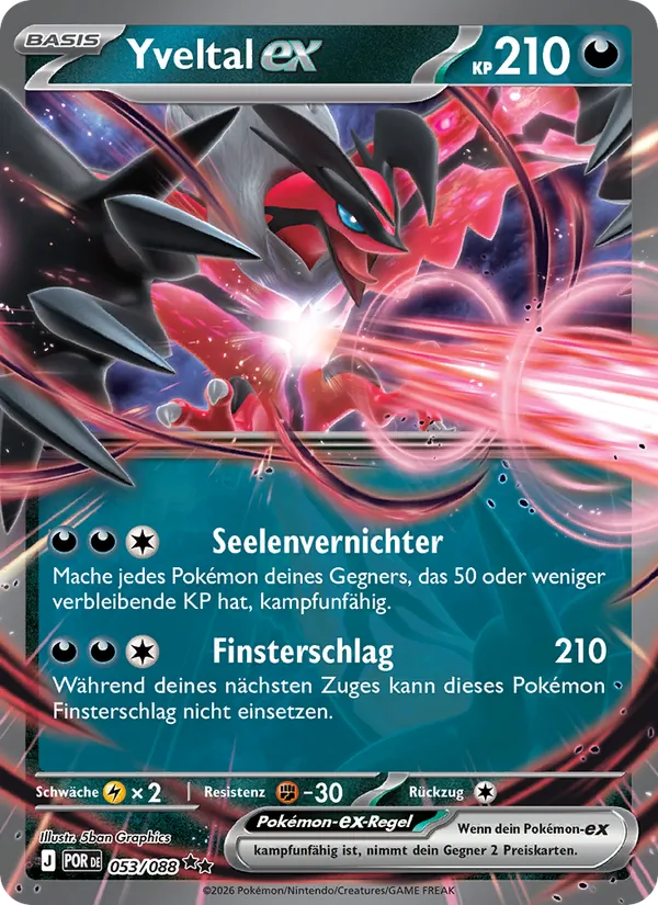 Yveltal-ex Optimale Ordnung 053/88