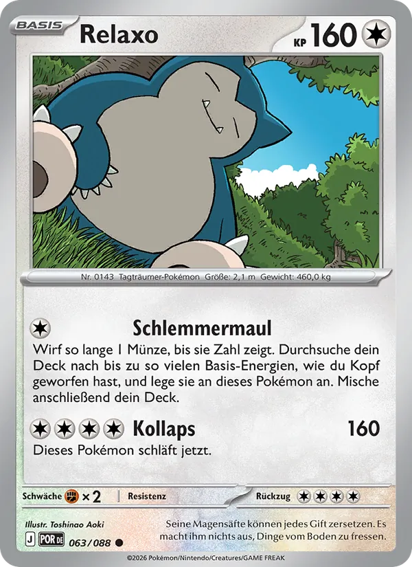 Relaxo Optimale Ordnung 063/88