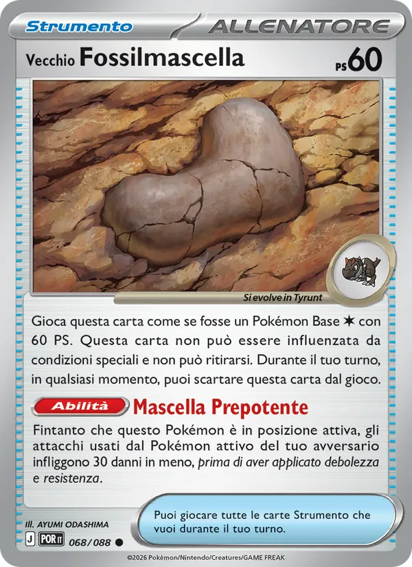 Vecchio Fossilmascella Equilibrio Perfetto 068/88