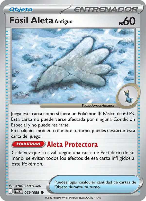 Fósil Aleta Antiguo Equilibrio Perfecto 069/88