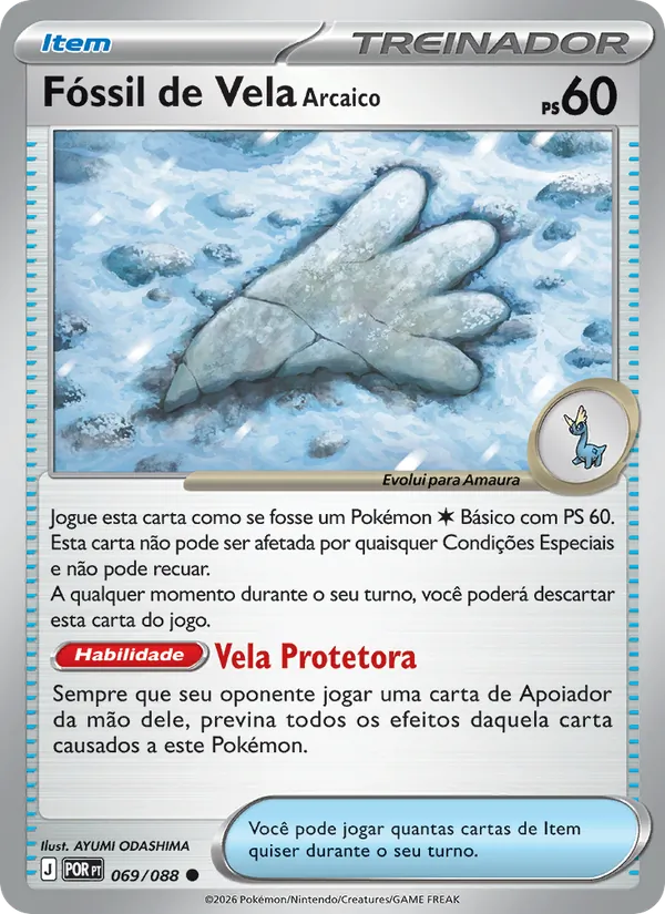 Fóssil de Vela Arcaico Equilíbrio Perfeito 069/88