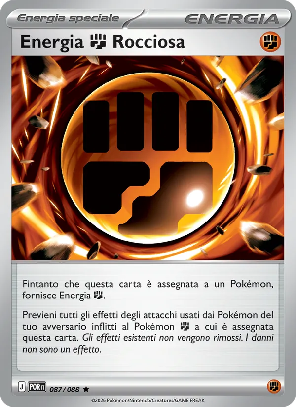 Energia Fighting Rocciosa Equilibrio Perfetto 087/88