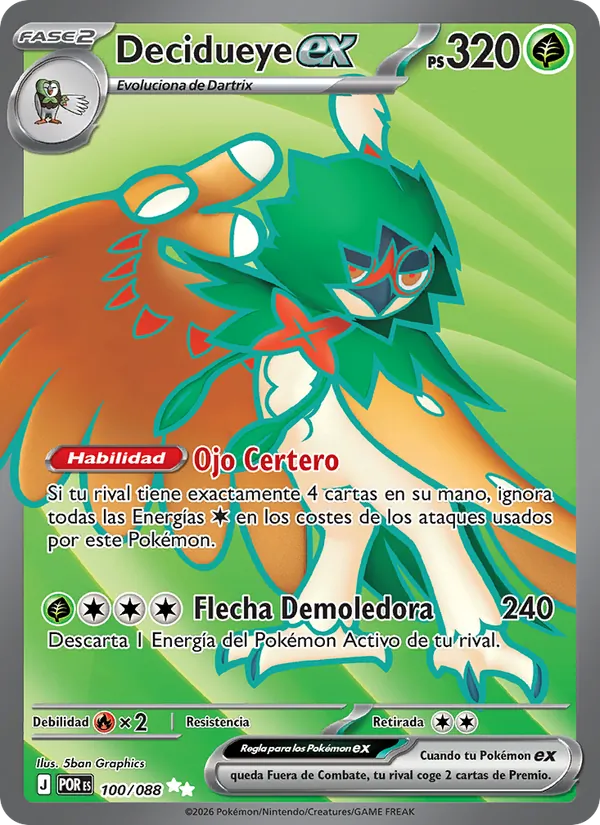 Decidueye ex Equilibrio Perfecto 100/88
