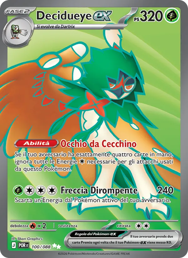 Decidueye-ex Equilibrio Perfetto 100/88