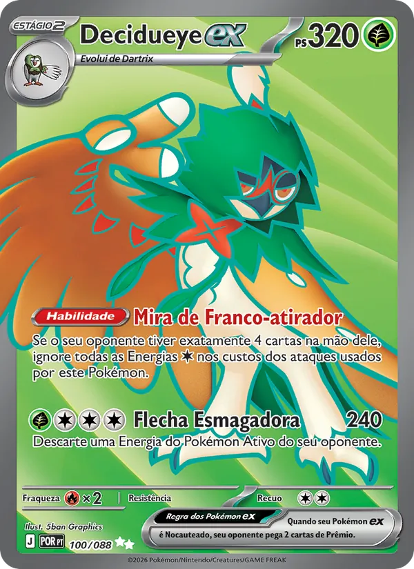 Decidueye ex Equilíbrio Perfeito 100/88
