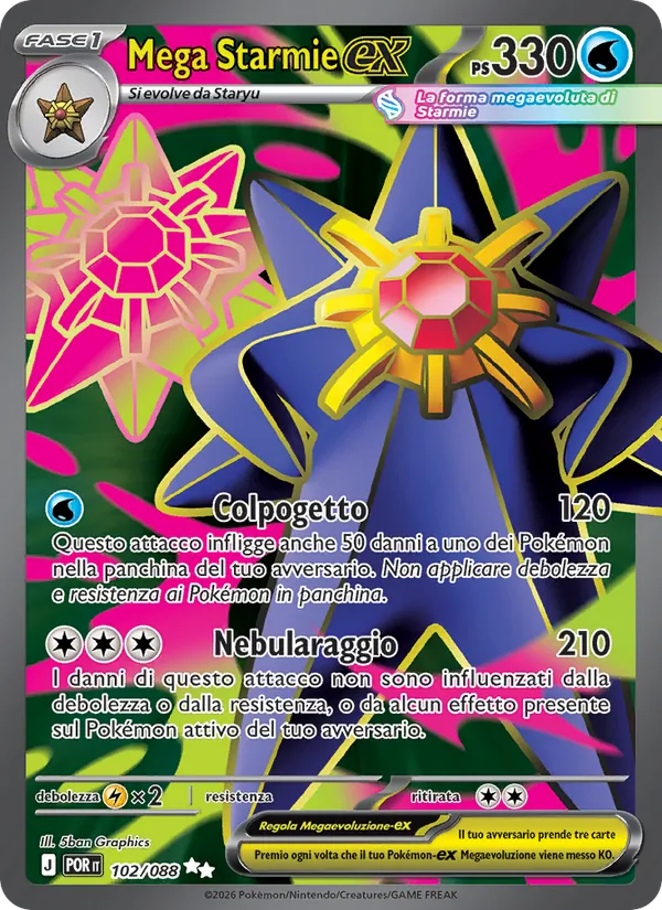 Mega Starmie-ex Equilibrio Perfetto 102/88