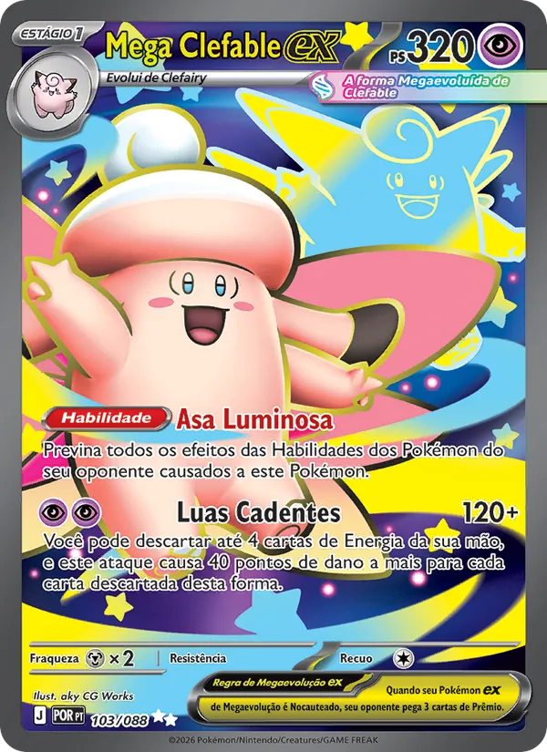 Mega Clefable ex Equilíbrio Perfeito 103/88
