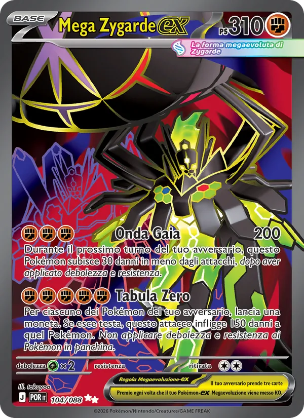 Mega Zygarde-ex Equilibrio Perfetto 104/88