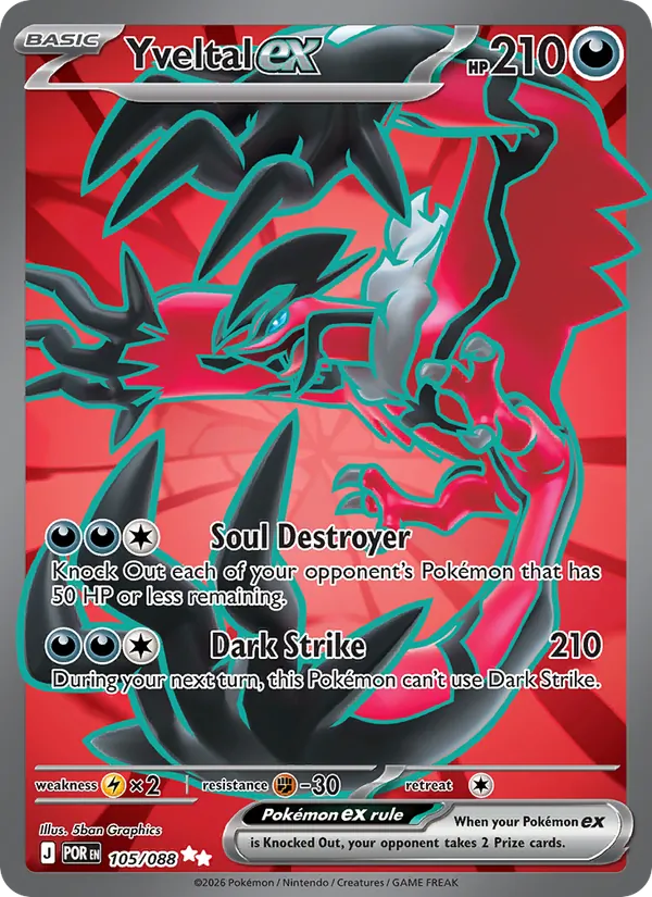 Yveltal ex Perfect Order 105/88