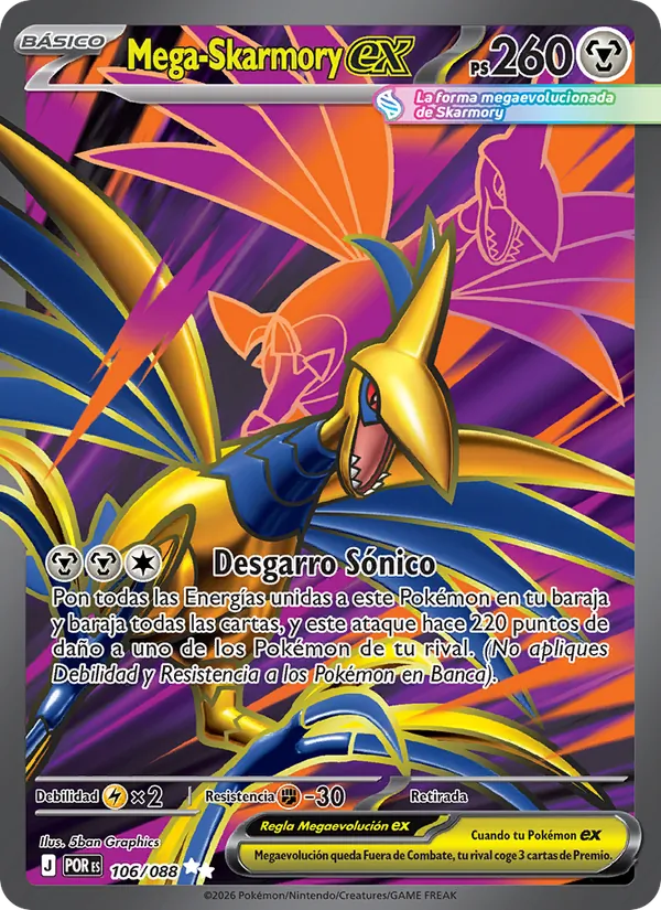 Mega-Skarmory ex Equilibrio Perfecto 106/88