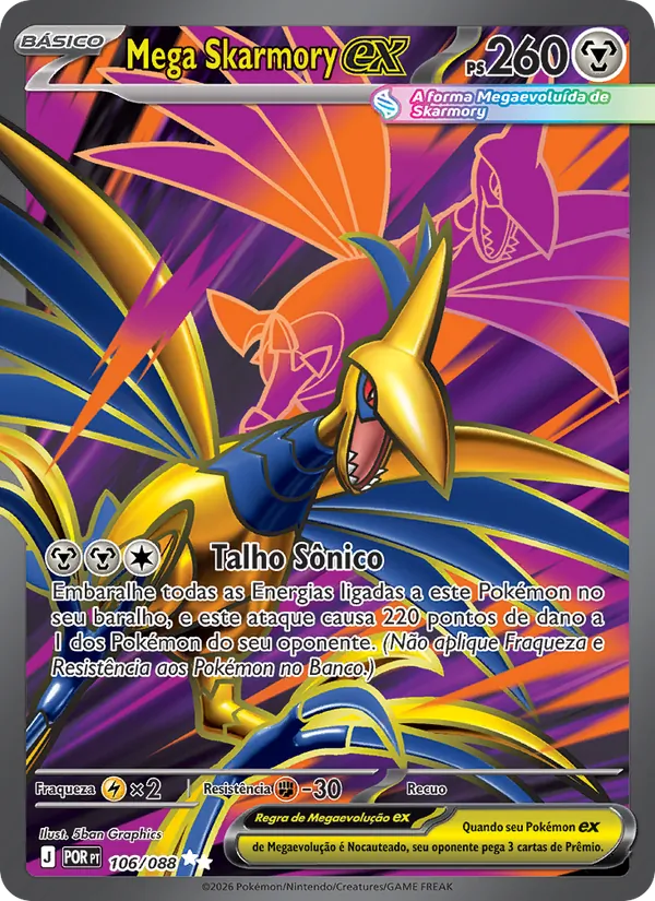 Mega Skarmory ex Equilíbrio Perfeito 106/88