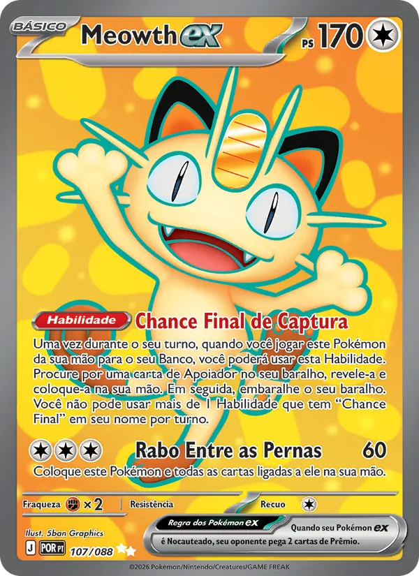 Meowth ex Equilíbrio Perfeito 107/88