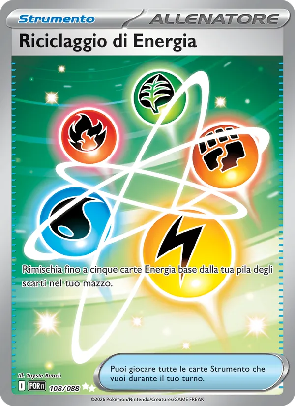 Riciclaggio di Energia Equilibrio Perfetto 108/88