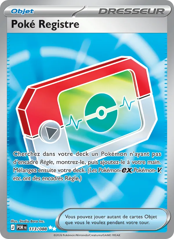 Poké Registre Équilibre Parfait 113/88