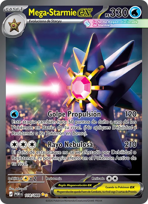 Mega-Starmie ex Equilibrio Perfecto 118/88