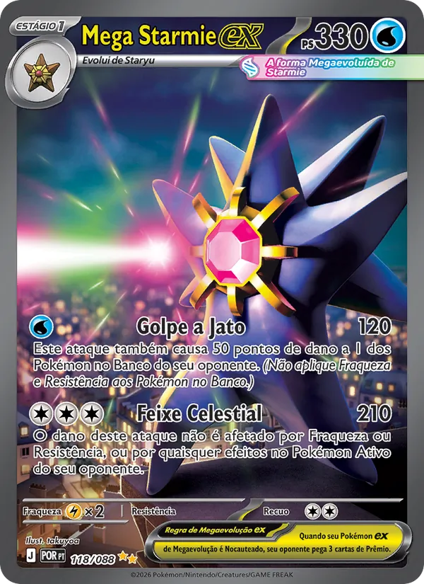 Mega Starmie ex Equilíbrio Perfeito 118/88