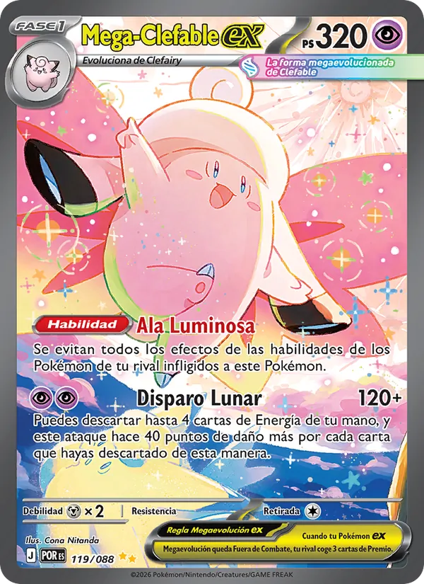 Mega-Clefable ex Equilibrio Perfecto 119/88