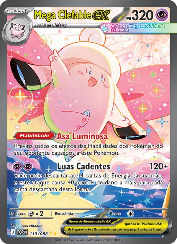 Mega Clefable ex Equilíbrio Perfeito 119/88