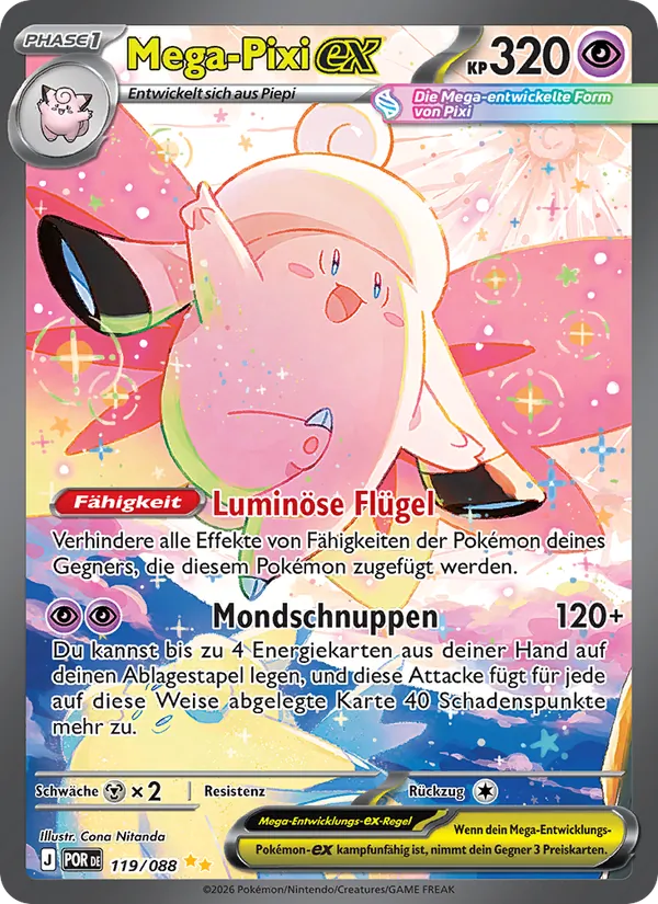 Mega-Pixi-ex Optimale Ordnung 119/88