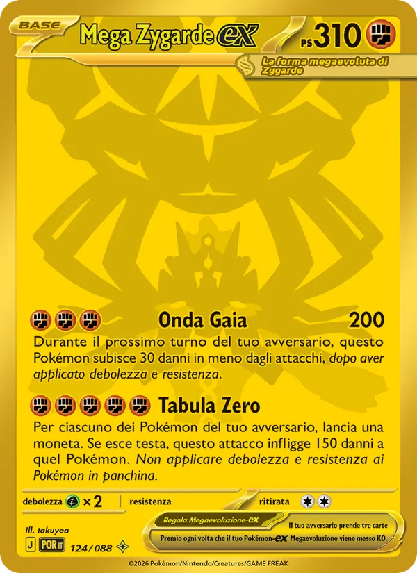 Mega Zygarde-ex Equilibrio Perfetto 124/88