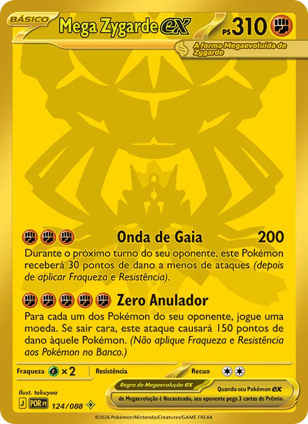 Mega Zygarde ex Equilíbrio Perfeito 124/88