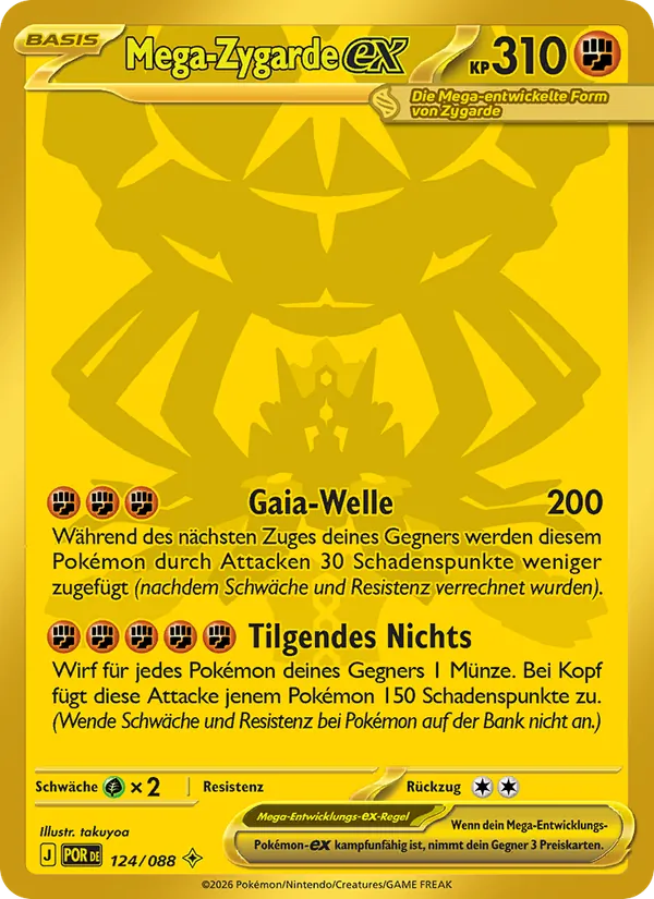 Mega-Zygarde-ex Optimale Ordnung 124/88