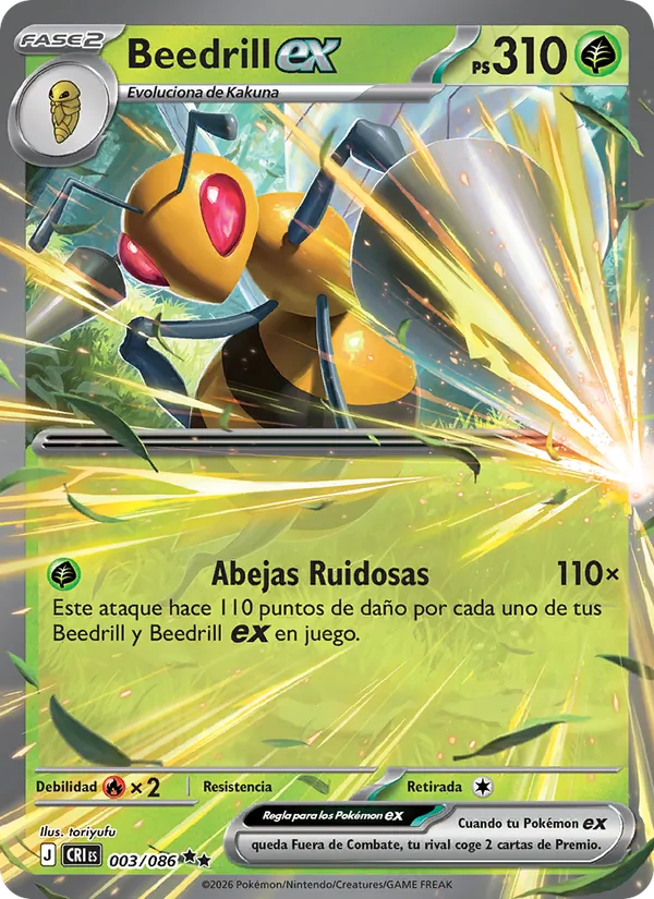 Beedrill ex Caos Creciente 003/86