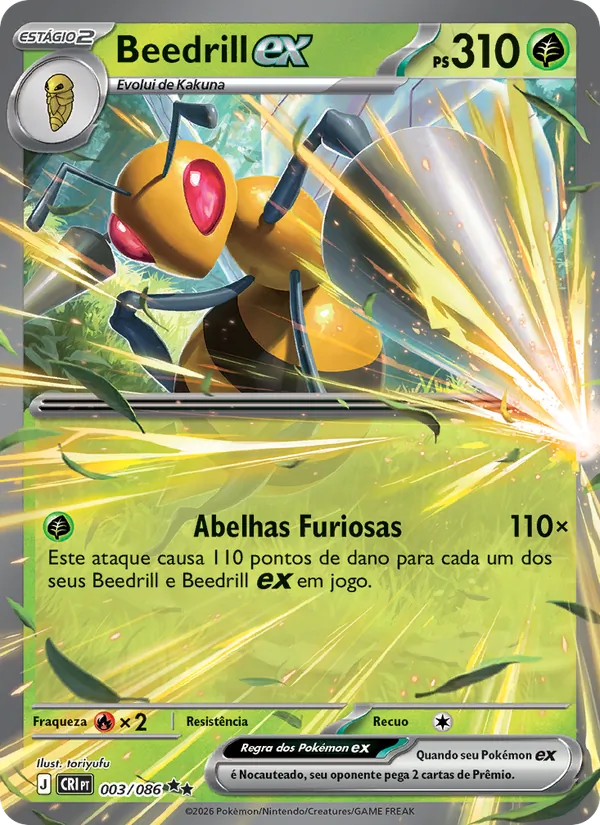 Beedrill ex Caos Ascendente 003/86