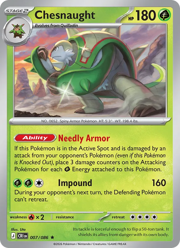 Chesnaught Chaos Rising 007/86