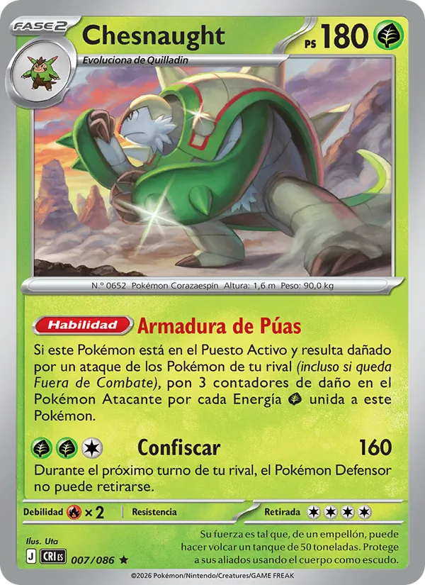 Chesnaught Caos Creciente 007/86