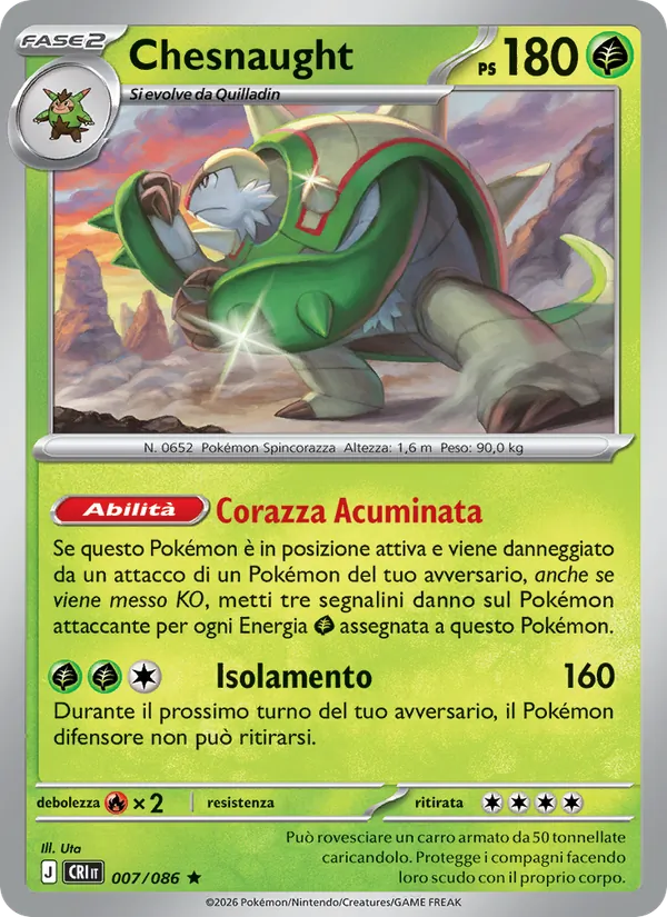 Chesnaught Caos Nascente 007/86