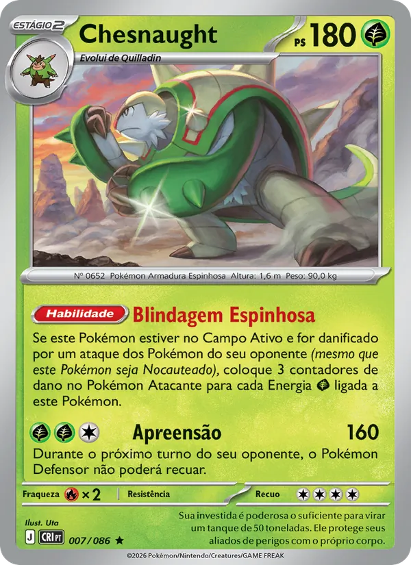 Chesnaught Caos Ascendente 007/86