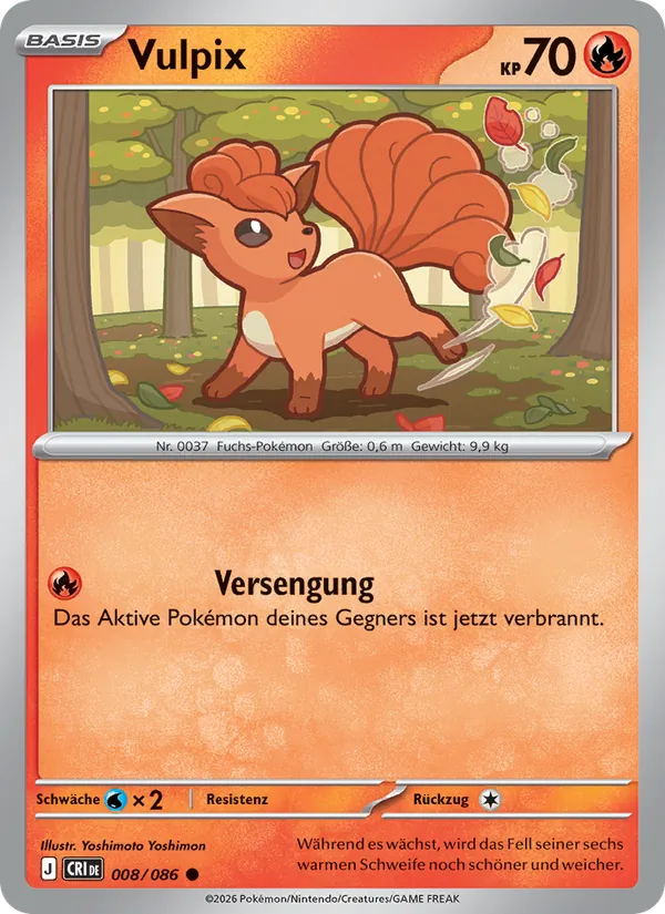Vulpix Wachsendes Chaos 008/86