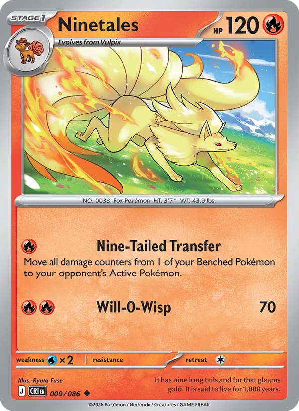Ninetales Chaos Rising 009/86