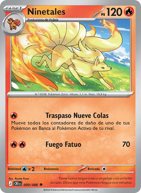 Ninetales Caos Creciente 009/86