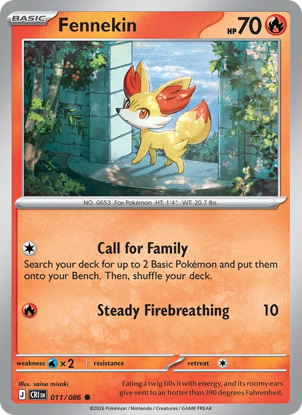 Fennekin Chaos Rising 011/86