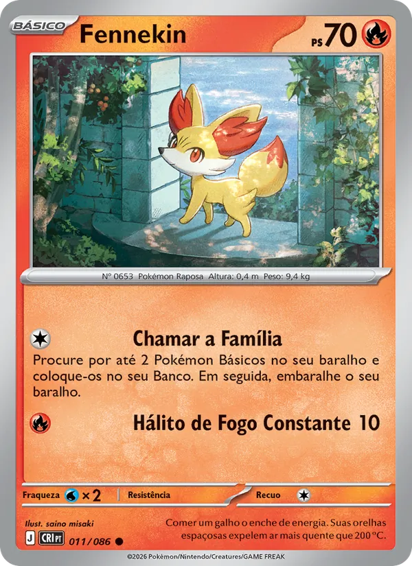 Fennekin Caos Ascendente 011/86
