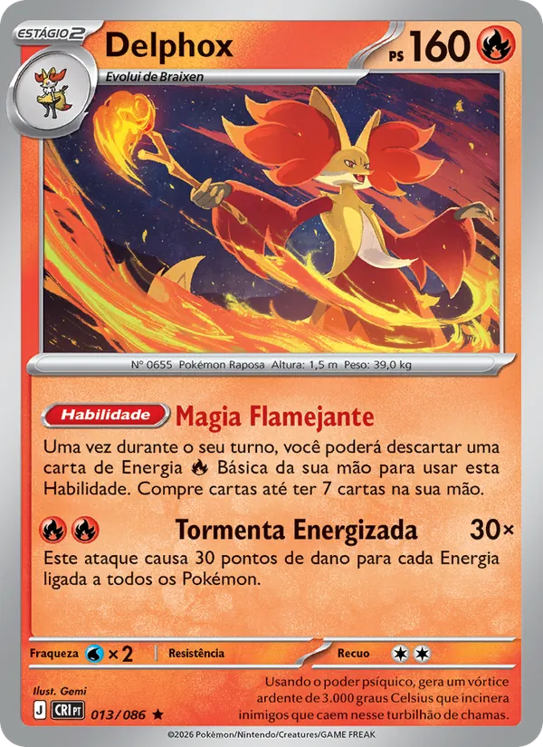 Delphox Caos Ascendente 013/86