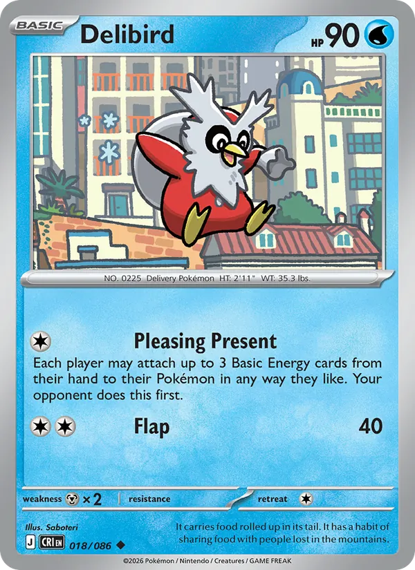Delibird Chaos Rising 018/86