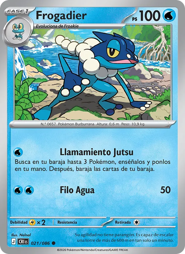 Frogadier Caos Creciente 021/86