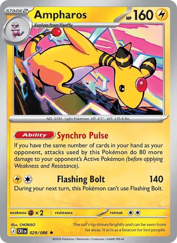 Ampharos Chaos Rising 029/86