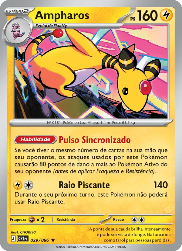 Ampharos Caos Ascendente 029/86