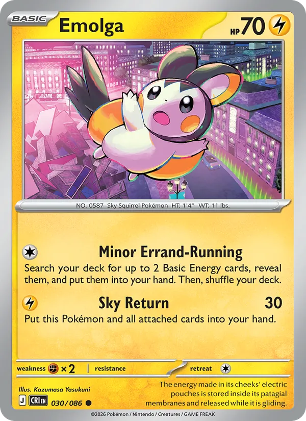 Emolga Chaos Rising 030/86