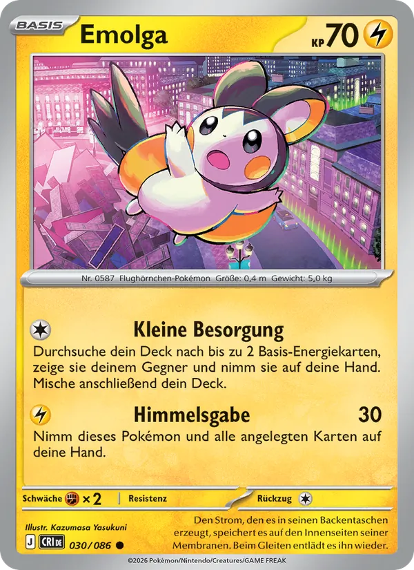 Emolga Wachsendes Chaos 030/86