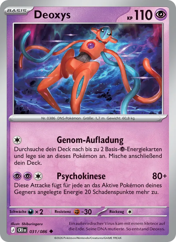 Deoxys Wachsendes Chaos 031/86