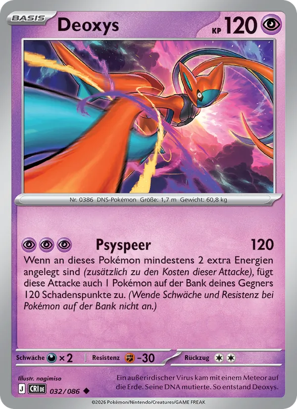 Deoxys Wachsendes Chaos 032/86