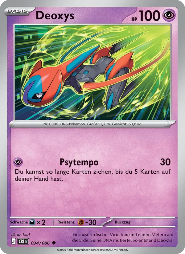 Deoxys Wachsendes Chaos 034/86