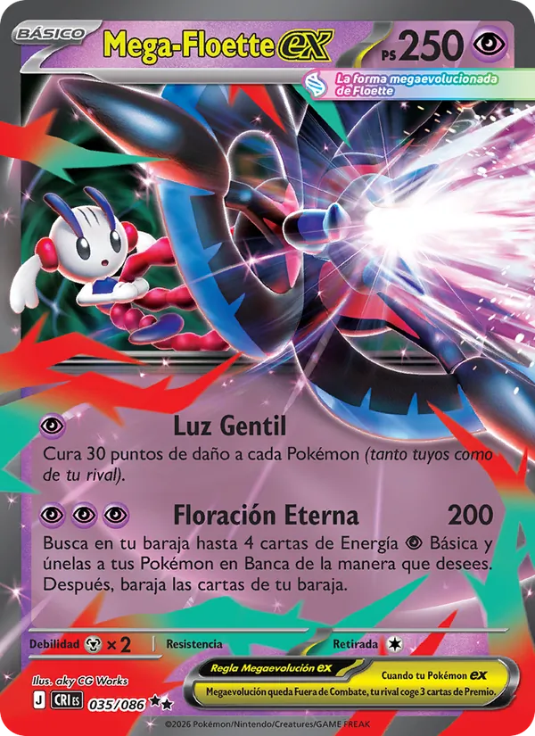 Mega-Floette ex Caos Creciente 035/86