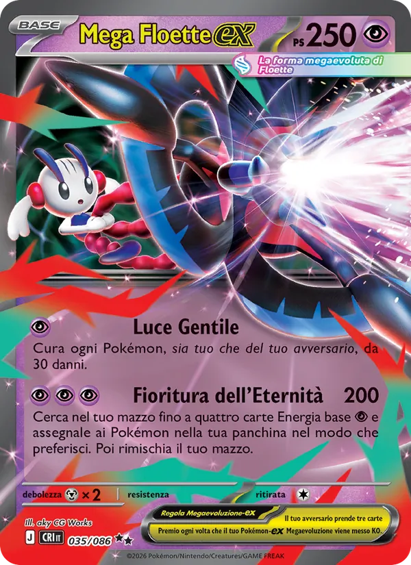 Mega Floette-ex Caos Nascente 035/86